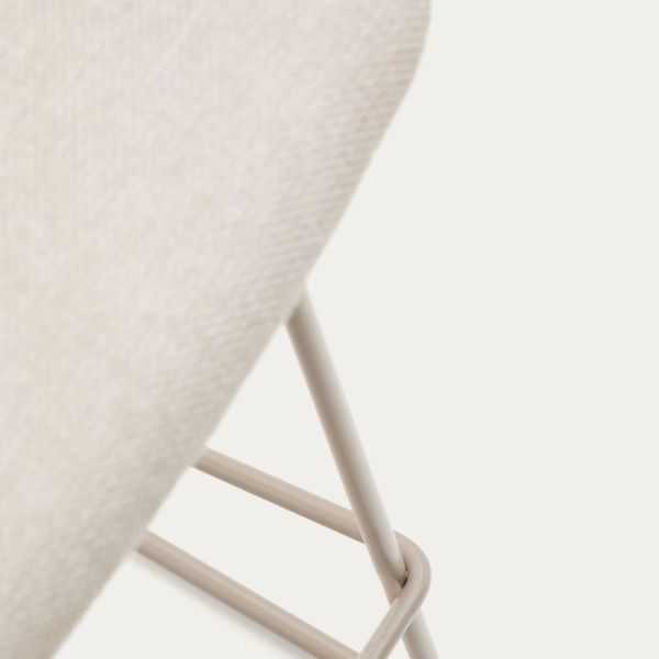 ZAHARA STOOL 65 CM BEIGE BEIGE STEEL FOOT