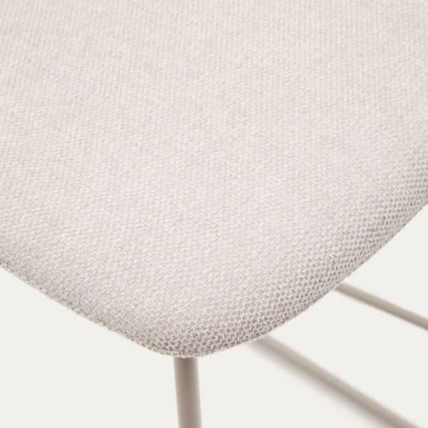 ZAHARA STOOL 65 CM BEIGE BEIGE STEEL FOOT