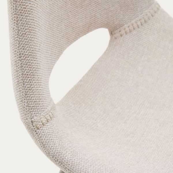 ZAHARA STOOL 65 CM BEIGE BEIGE STEEL FOOT