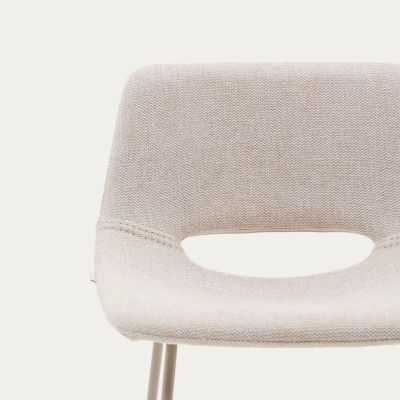 ZAHARA STOOL 65 CM BEIGE BEIGE STEEL FOOT 2