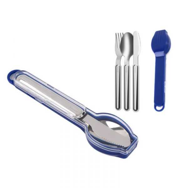 CUTLERY SET WITH BLUE CASE