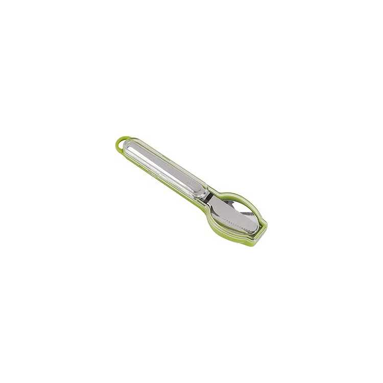 ENSEMBLE DE COUVERTS AVEC ETUI VERT