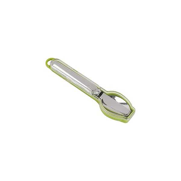 ENSEMBLE DE COUVERTS AVEC ETUI VERT