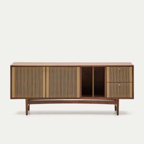 ELAN BUFFET 2 DOORS 2 DRAWERS 180 X 73CM WALNUT AND ROPE