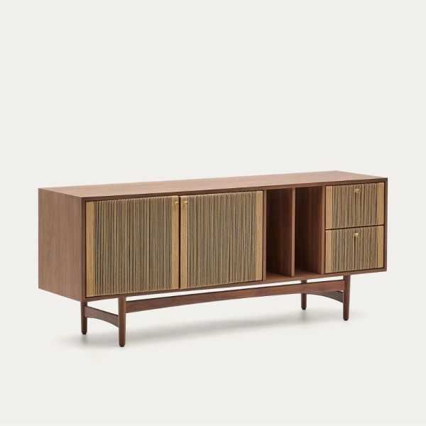ELAN BUFFET 2 DOORS 2 DRAWERS 180 X 73CM WALNUT AND ROPE