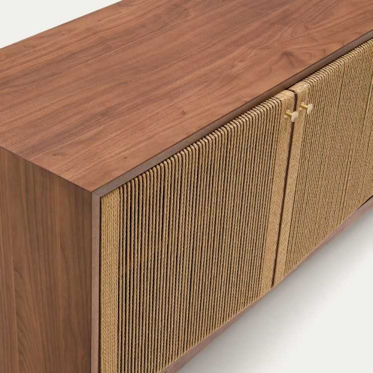 BUFFET ELAN 2 PORTES 2 TIROIRS 180 X 73CM NOYER ET CORDE 