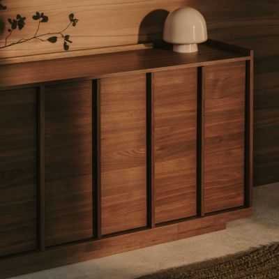 BUFFET ONIX 200 X 80 CM BOIS DE NOYER 2