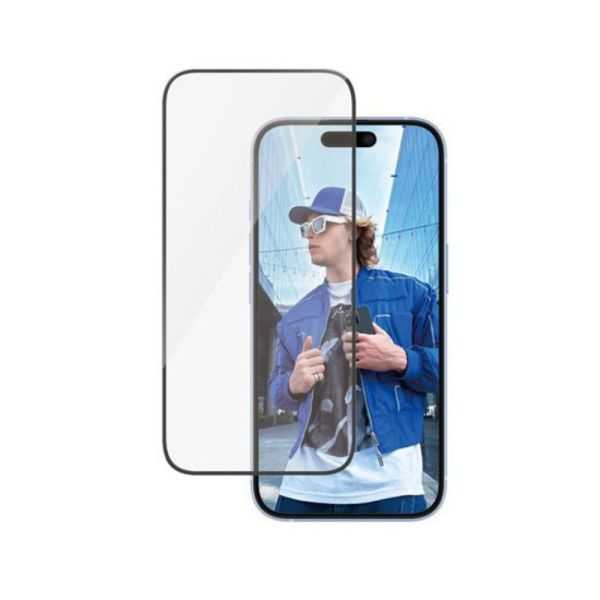 VERRE TREMPE POUR IPHONE 16/15 COUPE ULTRA LARGE UWF