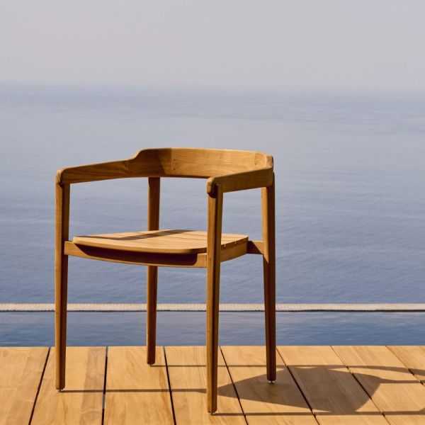 CHAISE EMPILABLE ICARO BOIS TECK