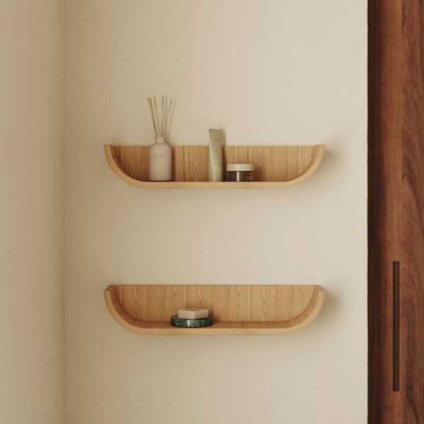 ETAGERE SALAYA 60 X 12 CM FINITION FRENE NATUREL