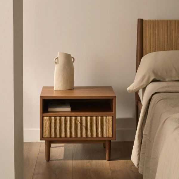 TABLE DE CHEVET ELAN 51 X 45 CMNOYER ET CORDE 