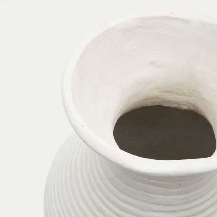 VASO PRIA 72 CM PAPEL BRANCO MACHE