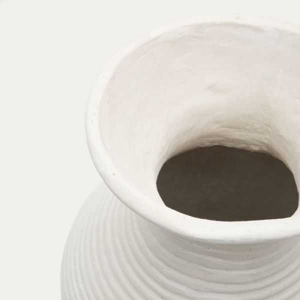 VASO PRIA 72 CM PAPEL BRANCO MACHE