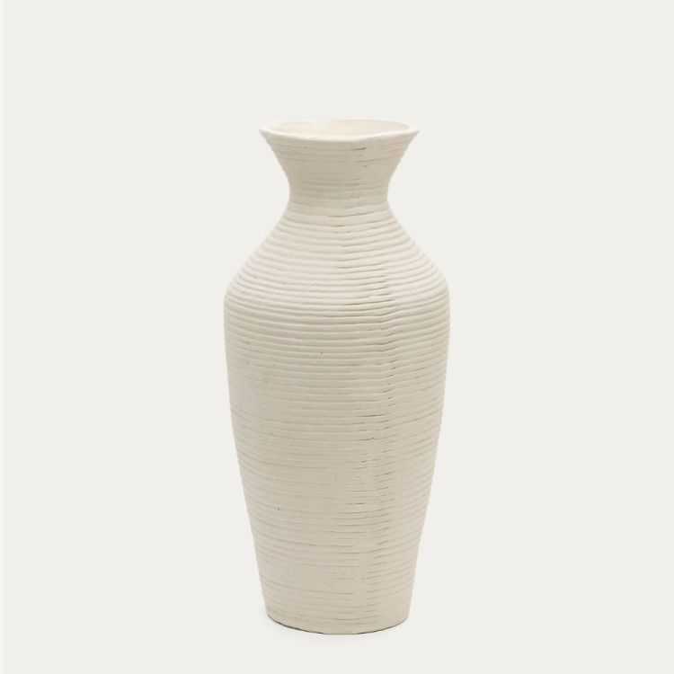 VASO PRIA 72 CM PAPEL BRANCO MACHE