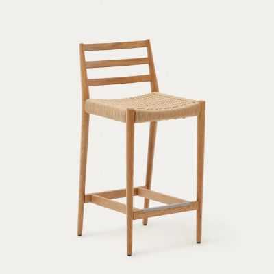 TABOURET ANALY EN CHENE FINITION NATURELLE ET CORDE