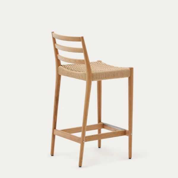 TABOURET ANALY EN CHENE FINITION NATURELLE ET CORDE