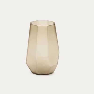 VASE ARAI 16 CM VERRE RECYCLE GRIS