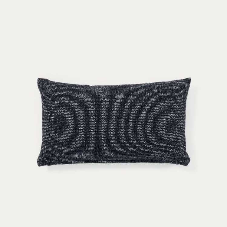 ELMINA CUSHION COVER 100% BLACK LINEN 45 X 45CM