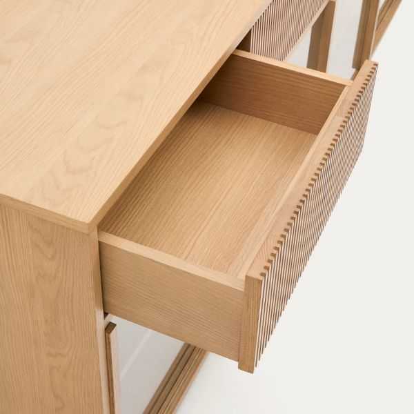 BUFFET HELVINE 4 PTS ET 4 TIROIRS 200 X 75 CM FINITION - 3 COLIS