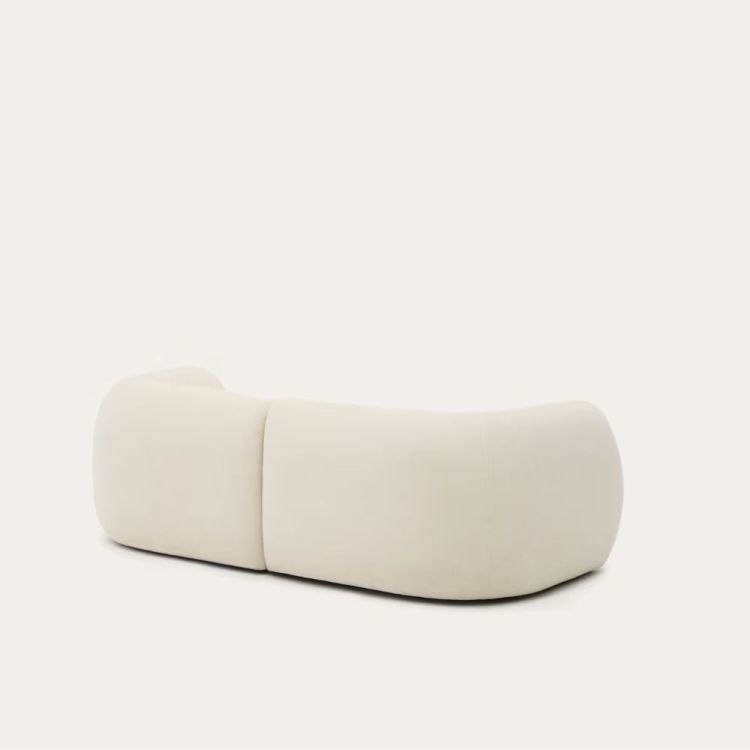 CANAPE 2PL MARTINAANGLE DROIT 230 CM ECRU - 2 COLIS