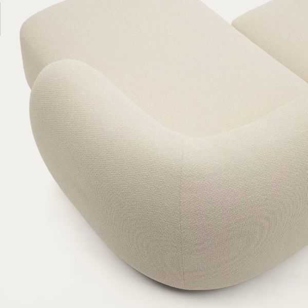 CANAPE 2PL MARTINAANGLE DROIT 230 CM ECRU - 2 COLIS