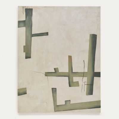 TOILEABSTRAITE FIDA 180 X 140 CM VERT