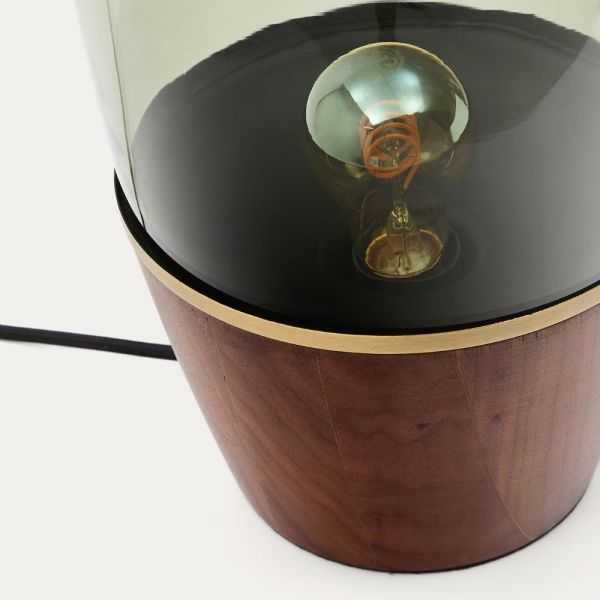 LAMPE DE TABLE SILEX FINITION NOYER