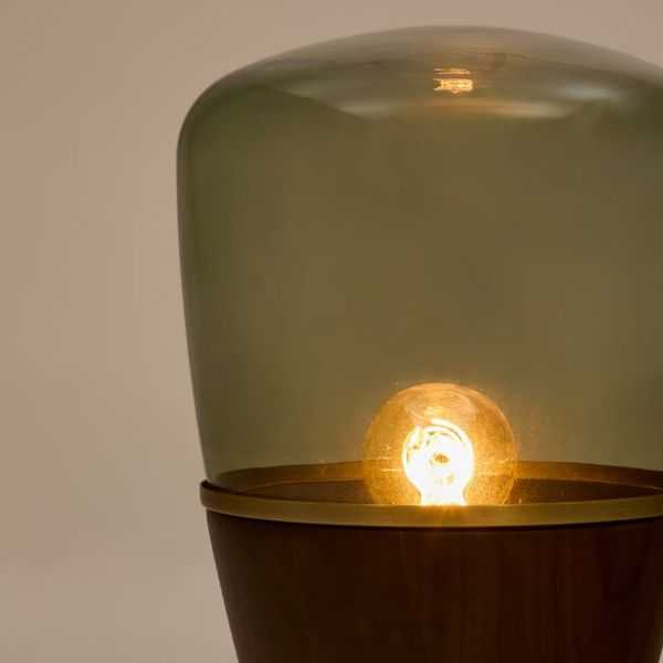 LAMPE DE TABLE SILEX FINITION NOYER