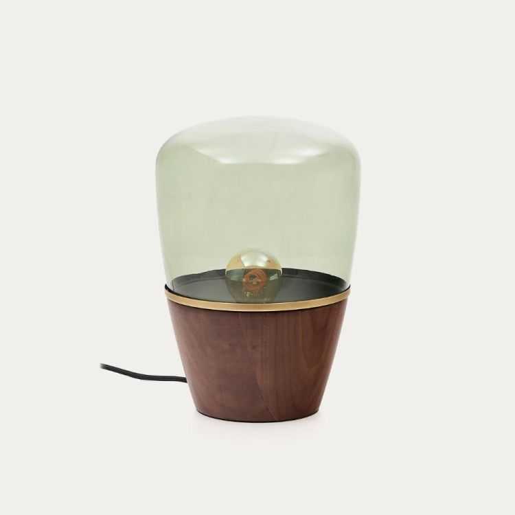 LAMPE DE TABLE SILEX FINITION NOYER