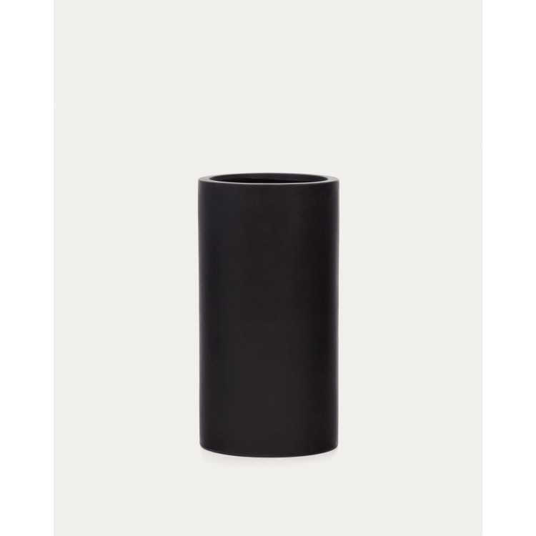 AIGUABLAVA PLANTER IN WHITE CEMENT D 42 CM