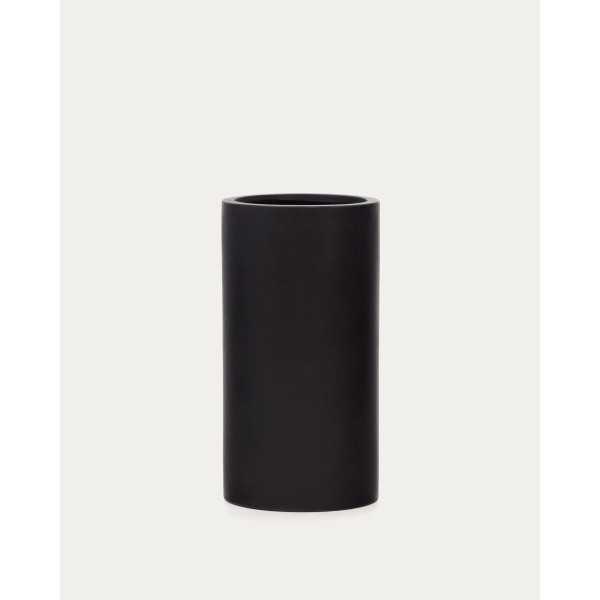 AIGUABLAVA PLANTER IN WHITE CEMENT D 42 CM