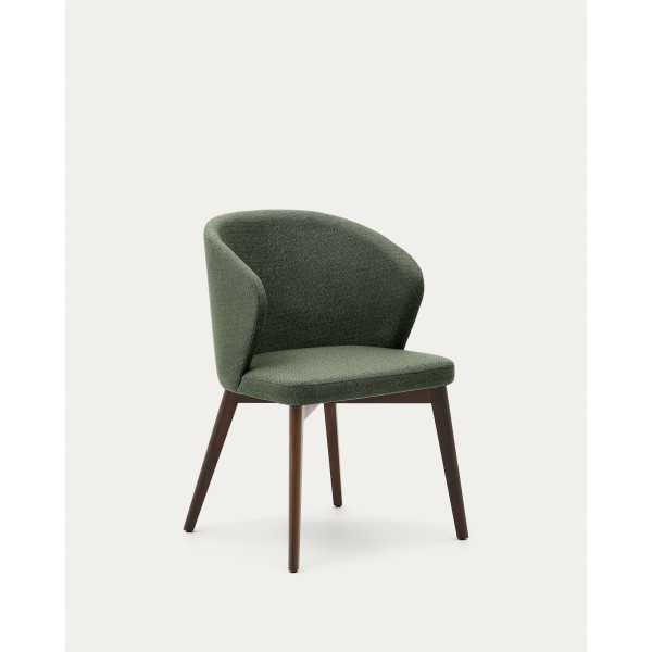 DARICE CHAIR IN CHENILLE WALNUT FINISH
