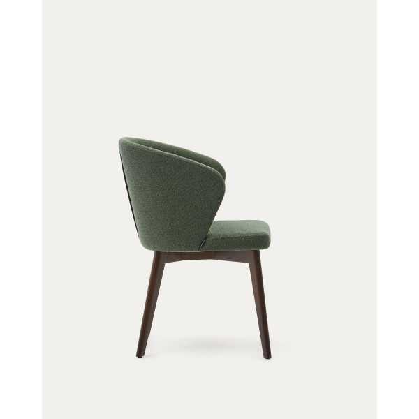 DARICE CHAIR IN CHENILLE WALNUT FINISH