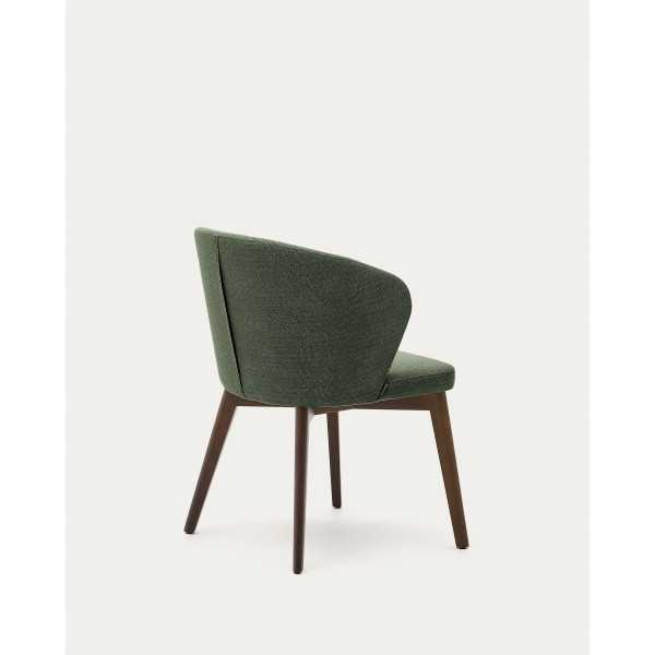 DARICE CHAIR IN CHENILLE WALNUT FINISH