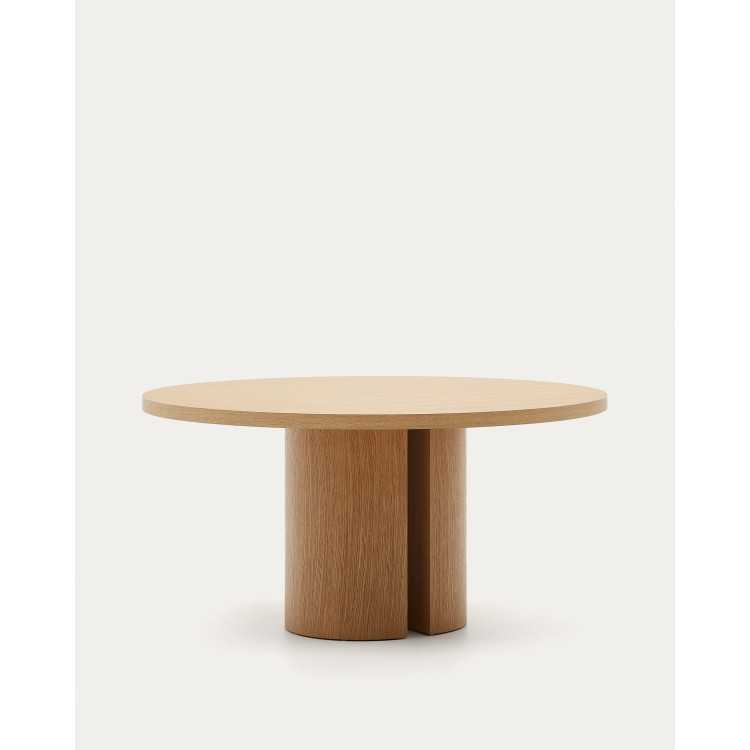 TABLE SALLE A MANGER RONDE NEALY CHENE FINITION NATURELLE