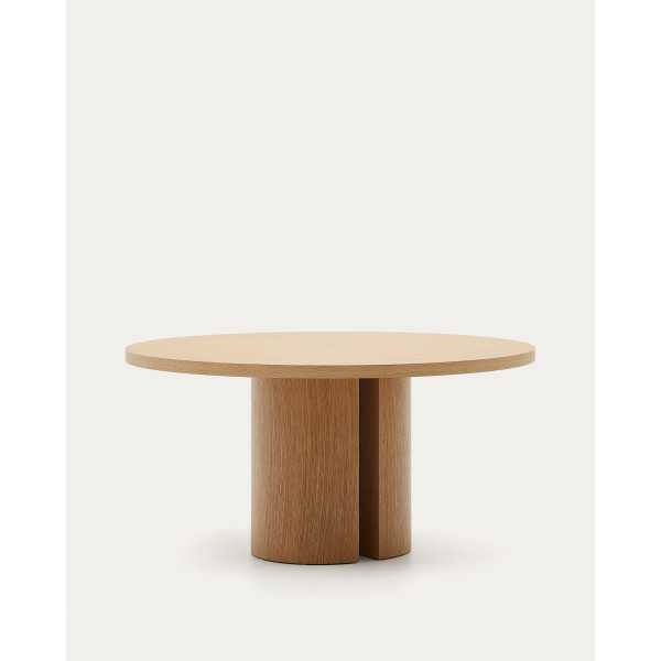 NEALY ROUND TABLE IN NATURAL OAK...