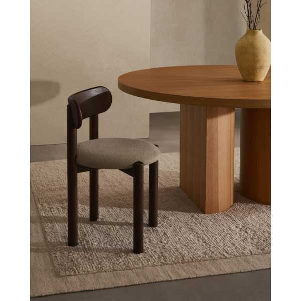 NEALY ROUND TABLE IN NATURAL OAK...