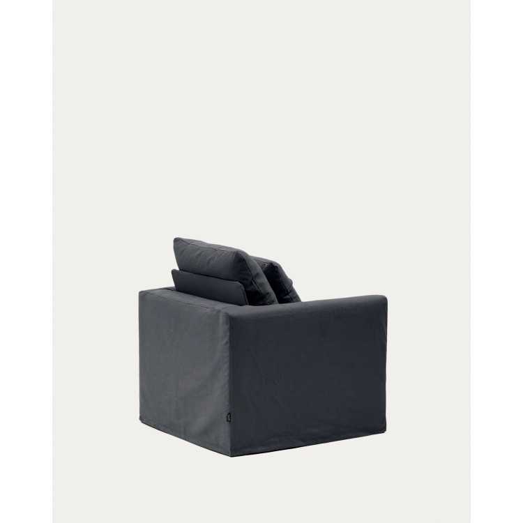 NORA ARMCHAIR 92 CM REMOVABLE LINEN COVER