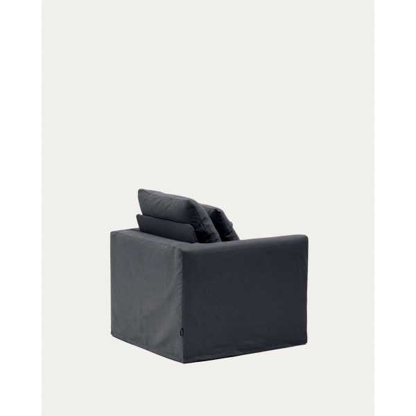 NORA ARMCHAIR 92 CM REMOVABLE LINEN COVER