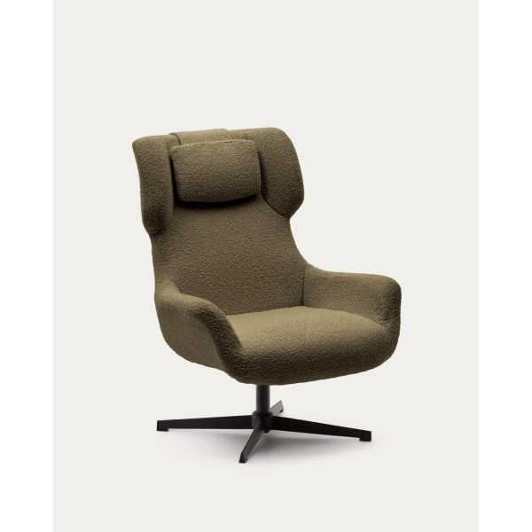 ZALINA SWIVEL CHAIR WITH ARMRESTS IN...
