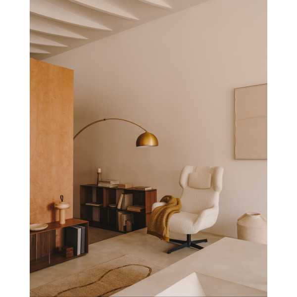 ZALINA SWIVEL CHAIR WITH ARMRESTS IN...