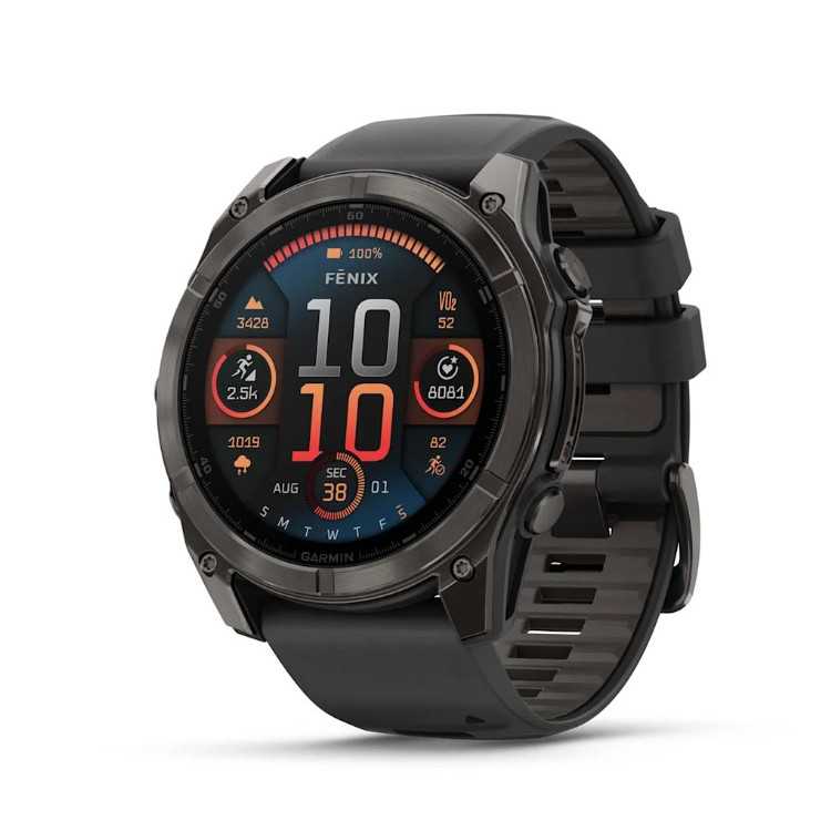 MONTRE CONNECTEE FENIX 8 AMOLED 51MM CARBONE G/N