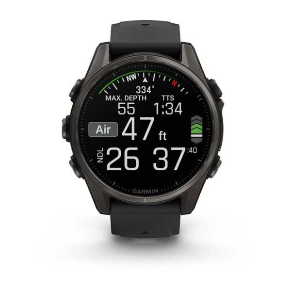 MONTRE CONNECTEE FENIX 8 AMOLED 43MM CARBONE G/N
