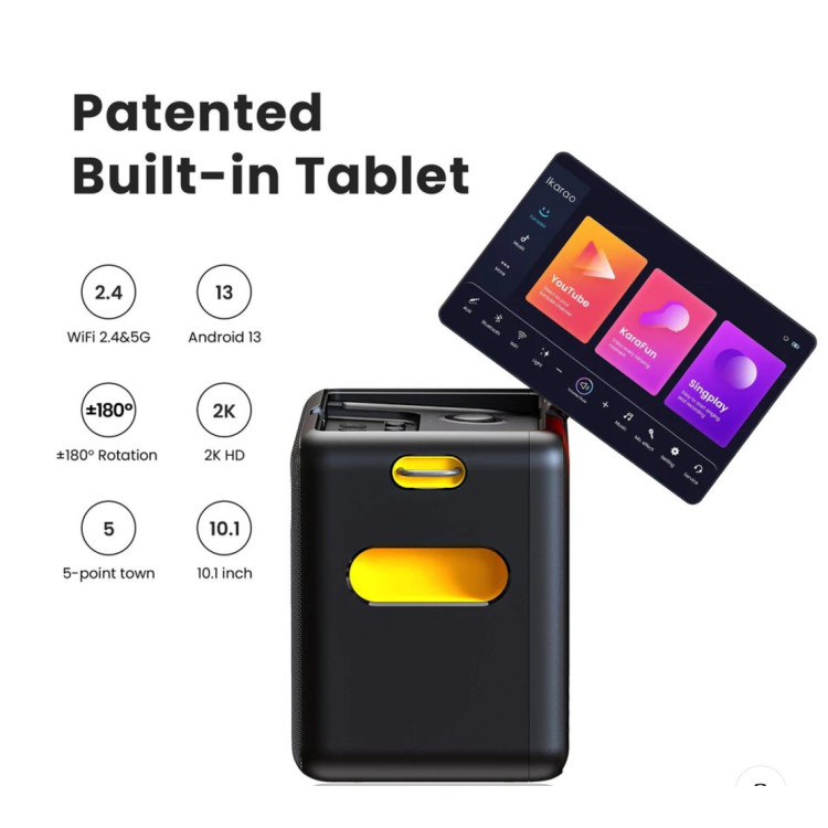 SYTEME KARAOKE COMPLET AVEC TABLETTE ET HAUT-PARLEUR