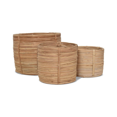 SET 3 PANIERS ZAC NATUREL