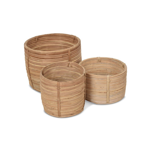 SET 3 PANIERS ZAC NATUREL