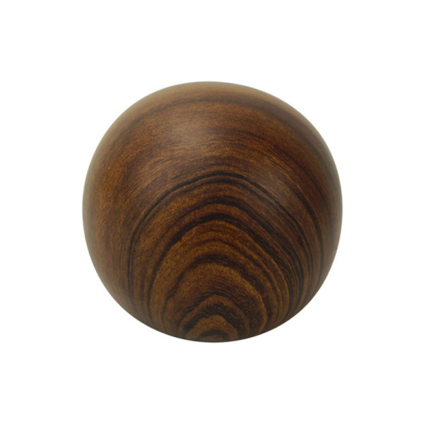 BOULE DECO CERAMIQUE BOIS FONCE