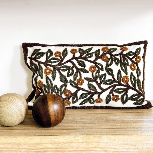 BOULE DECO CERAMIQUE BOIS FONCE