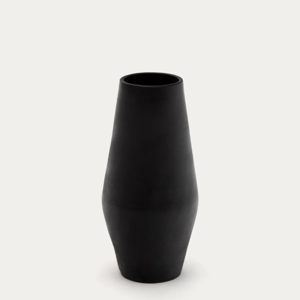 VASE POSIA 61 CM TERRE CUITE NOIRE
