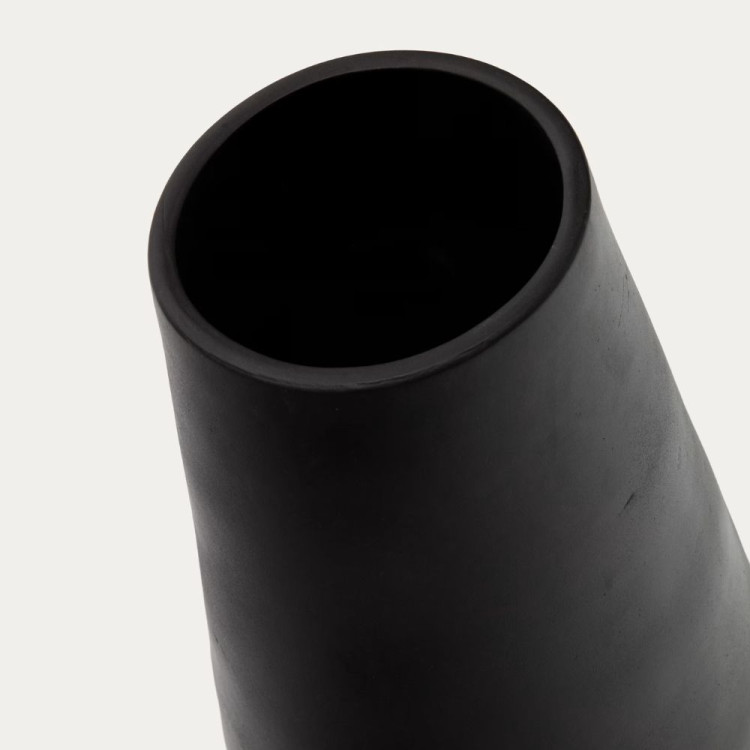 VASE POSIA 61 CM TERRE CUITE NOIRE